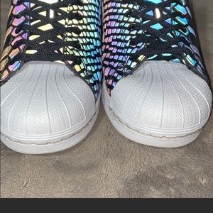 ADIDAS Iridescent Reflective Sneakers Sz 11
